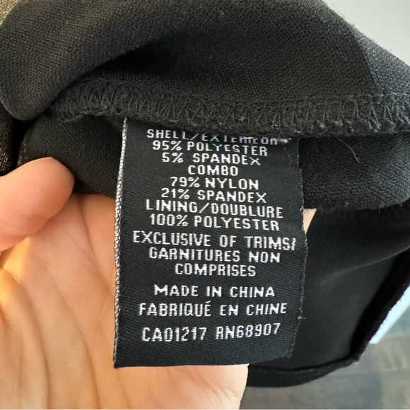 🛍️4 for 20$ / Le Chateau Fit & Flare Stretch Dress / Black / S - Picture 9 of 10